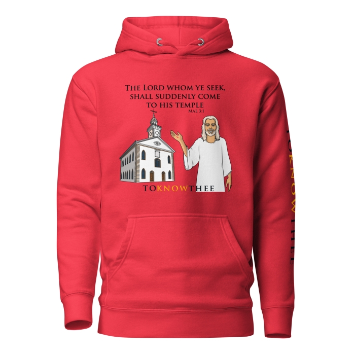 Lord Suddenly Come to His Temple- Unisex Hoodie - Image 9